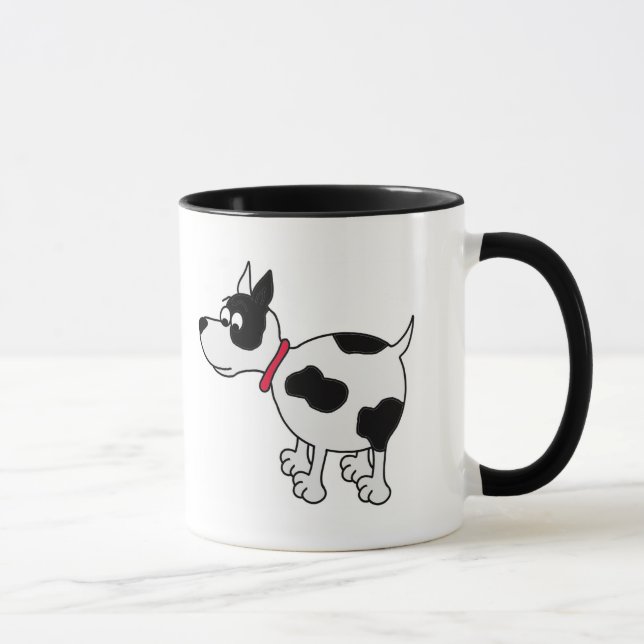 Mugg för kaffe för ankelbedragaretecknad hund (Höger)