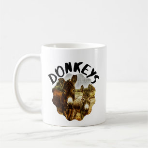 Mugg för kaffe för åsnaälskaregåva