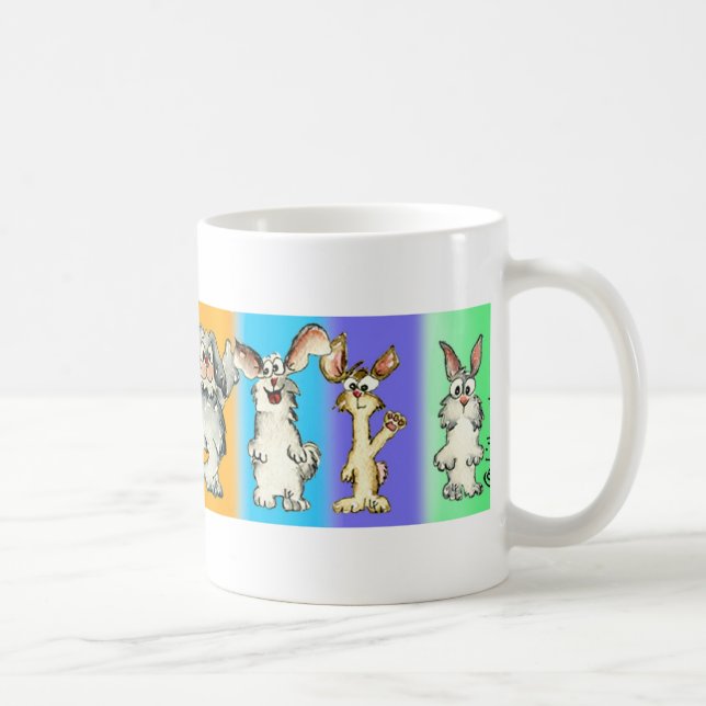 Mugg för kaffe för åtta kaniner för (Höger)