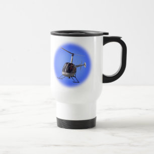 Mugg för kaffe för avbrytare för helikoptertravel