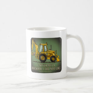 Mugg för kaffe för Backhoeoperatörscitationstec