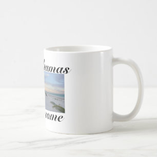 Mugg för kaffe för Bahamas Beach/citationstecken