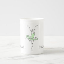 Mugg för kaffe för Ballerinaanpassningsbarnamn