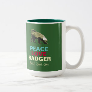 Mugg för kaffe för bäverskinn för fredkärlek