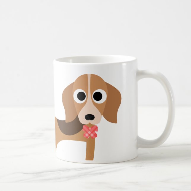 Mugg för kaffe för Beaglehundvalp (Höger)