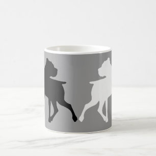 Mugg för kaffe för boxareSilhouetteduett