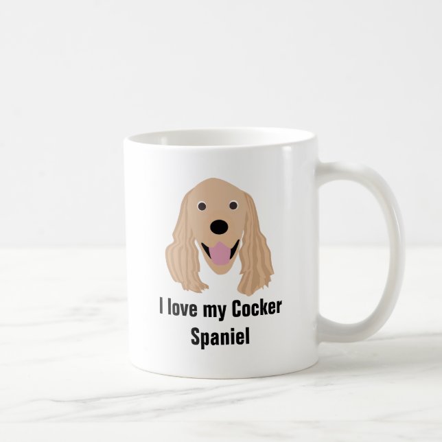 Mugg för kaffe för cockerspanielSpanielhund - (Höger)