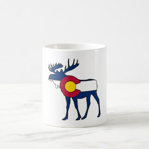 Mugg för kaffe för Colorado flaggaälg