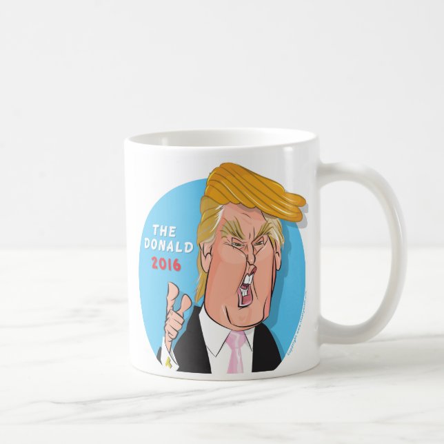 Mugg för kaffe för Donald Trump komisk (Höger)