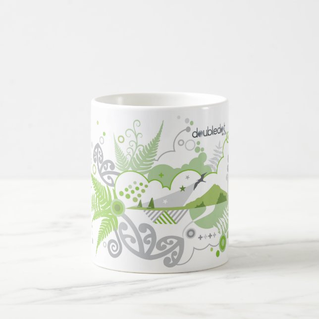 Mugg för kaffe för Doubledot massmediaKiwi (Center)