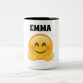 Mugg för kaffe för Emma personligemoji
