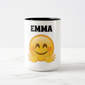 Mugg för kaffe för Emma personligemoji