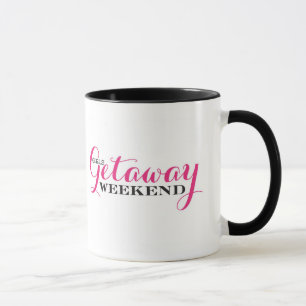 Mugg för kaffe för flickaflykthelg