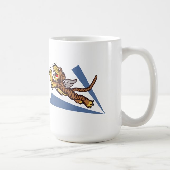 Mugg för kaffe för flygtigerlogotyp (Höger)