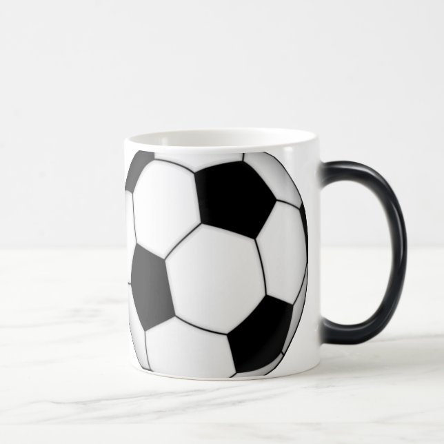 Mugg för kaffe för fotbollboll Morphing (Höger)