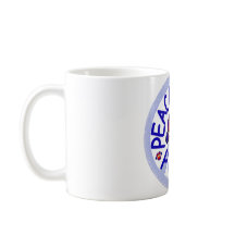 Mugg för kaffe för fredkärlekmops keramisk