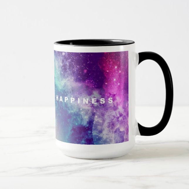 Mugg för kaffe för galaxlycka 15oz (Höger)
