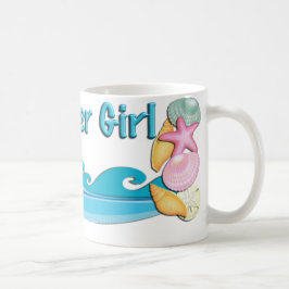 Mugg för kaffe för gåva för strandtemabrudtärna,