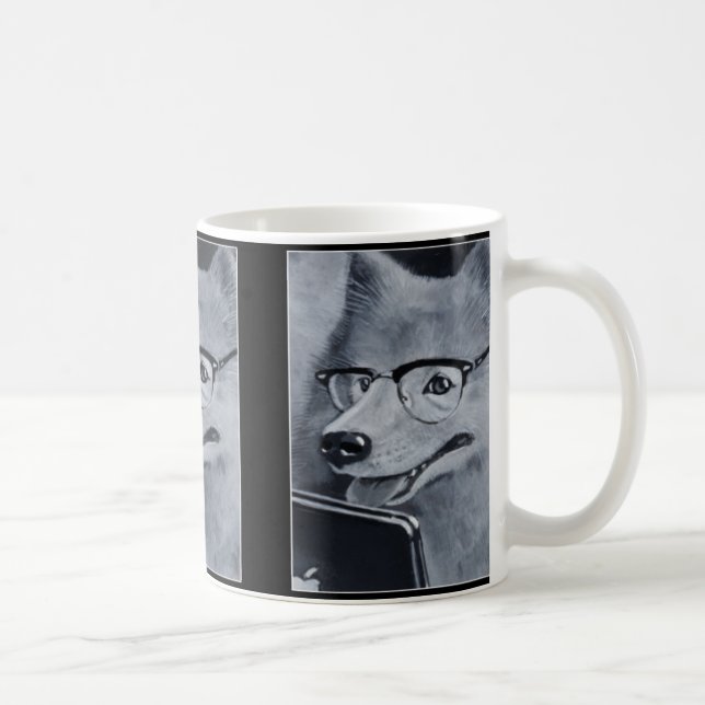 Mugg för kaffe för GeekSamoyedhund (Höger)