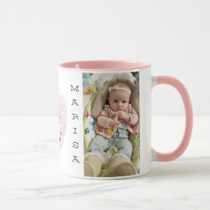 Mugg för kaffe för handtag för rosor för