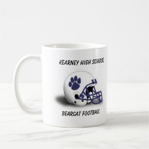Mugg för kaffe för hjälm för KHS-Bearcatfotbol