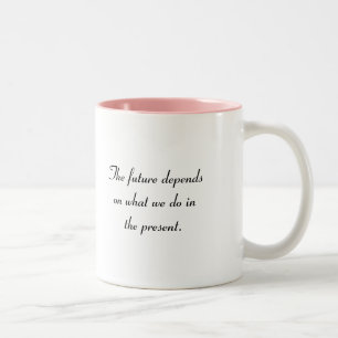 Mugg för kaffe för hoppkärlek- & trobröstcance