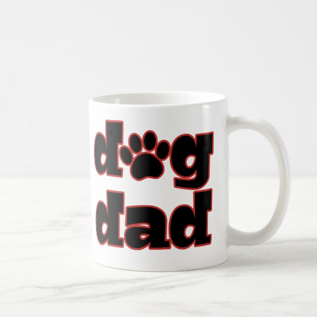 Mugg för kaffe för hundpappa rolig (Höger)