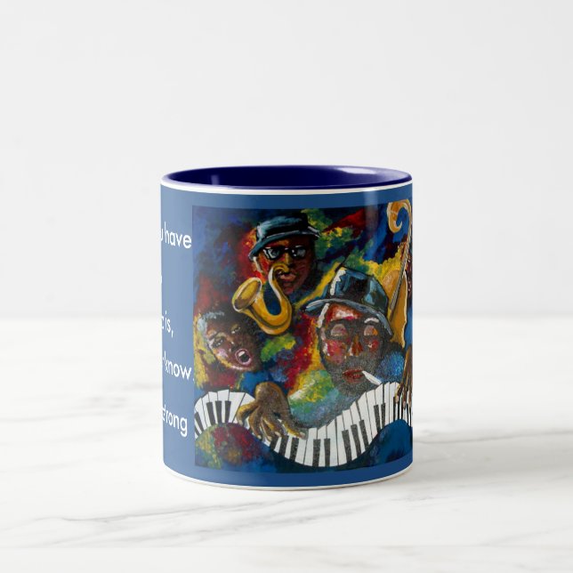 Mugg för kaffe för Jazzkonstarbete (Center)