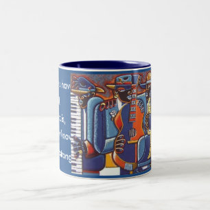 Mugg för kaffe för Jazzkonstarbete