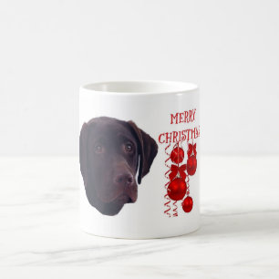 Mugg för kaffe för jul för chokladLabrador