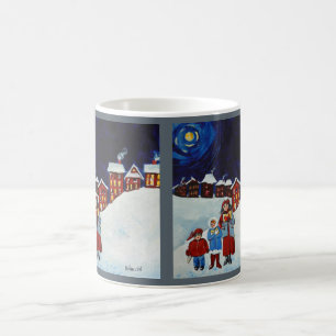 Mugg för kaffe för julCarolersjul