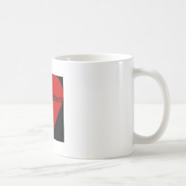 Mugg för kaffe för kärlekmateriacitationstecken