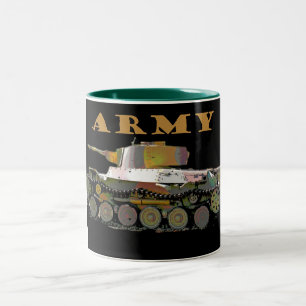 Mugg för kaffe för klassikerarmétankfartyg