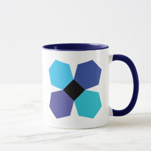 Mugg för kaffe för kvarter för blåttEPP-blomma