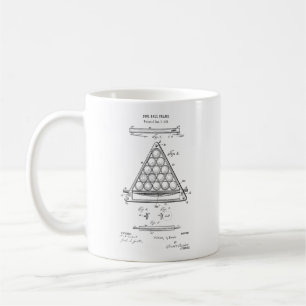 Mugg för kaffe för lek för Billiardritningbass