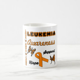 Mugg för kaffe för Leukemiacancermedvetenhet