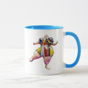 Mugg för kaffe för Lipoedema stark damdans