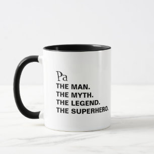 Mugg för kaffe för manMythlegend rolig skräddar