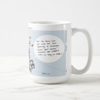 Mugg för kaffe för massage för Dimwitz