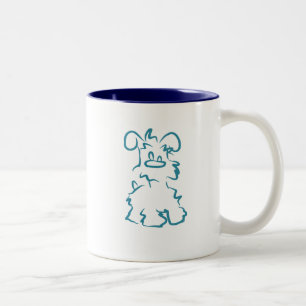 Mugg för kaffe för miniatyrvitSchnauzer