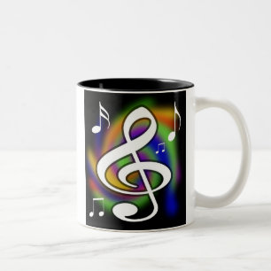 Mugg för kaffe för musikälskare