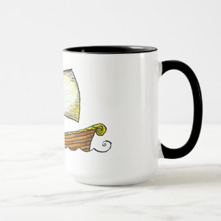 Mugg för kaffe för Norseseglingfrakt