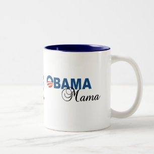 Mugg för kaffe för Obama mammalogotyp