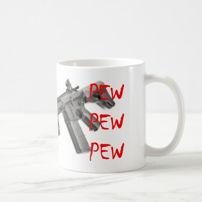 Mugg för kaffe för PEWPEWPEW AR-15 (Höger)