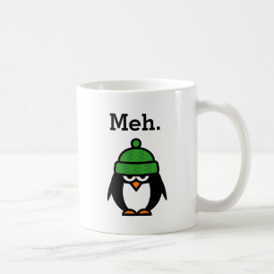 Mugg för kaffe för pingvin för citationstecken