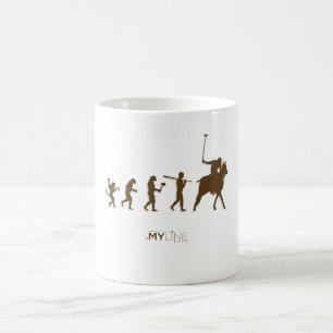 Mugg för kaffe för Polospelareevolution
