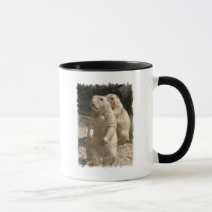 Mugg för kaffe för präriehundfoto