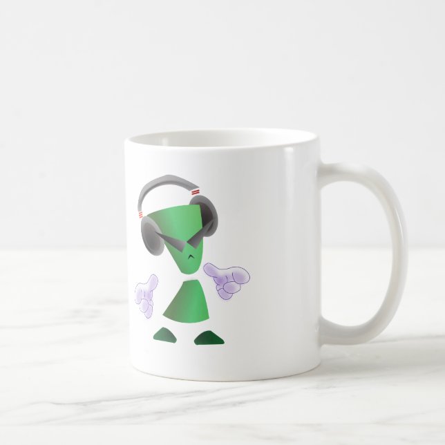 Mugg för kaffe för ReeZen AffordaBuds logotyp 11oz (Höger)