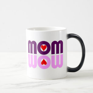 Mugg för kaffe för reflexion för MAMMAWOWhjärt
