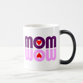 Mugg för kaffe för reflexion för MAMMAWOWhjärtor